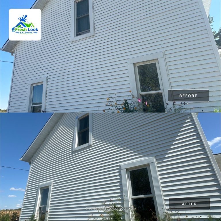 Before and after hiring a professional power washing expert